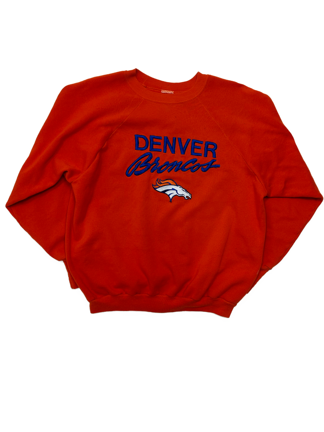 90s Denver Broncos Script Crewneck Sweatshirt - West Block Vintage