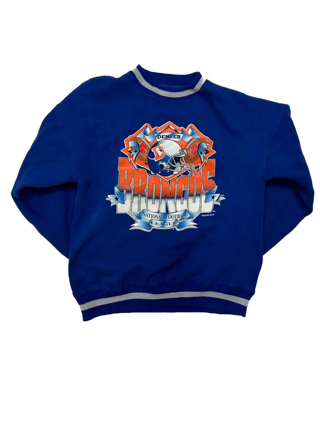 90s Denver Broncos Heavy Crewneck Sweatshirt - West Block Vintage