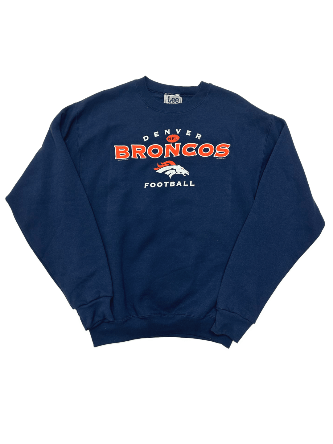 Vintage 90s Denver Broncos Crewneck Sweatshirt - Lee - West Block Vintage
