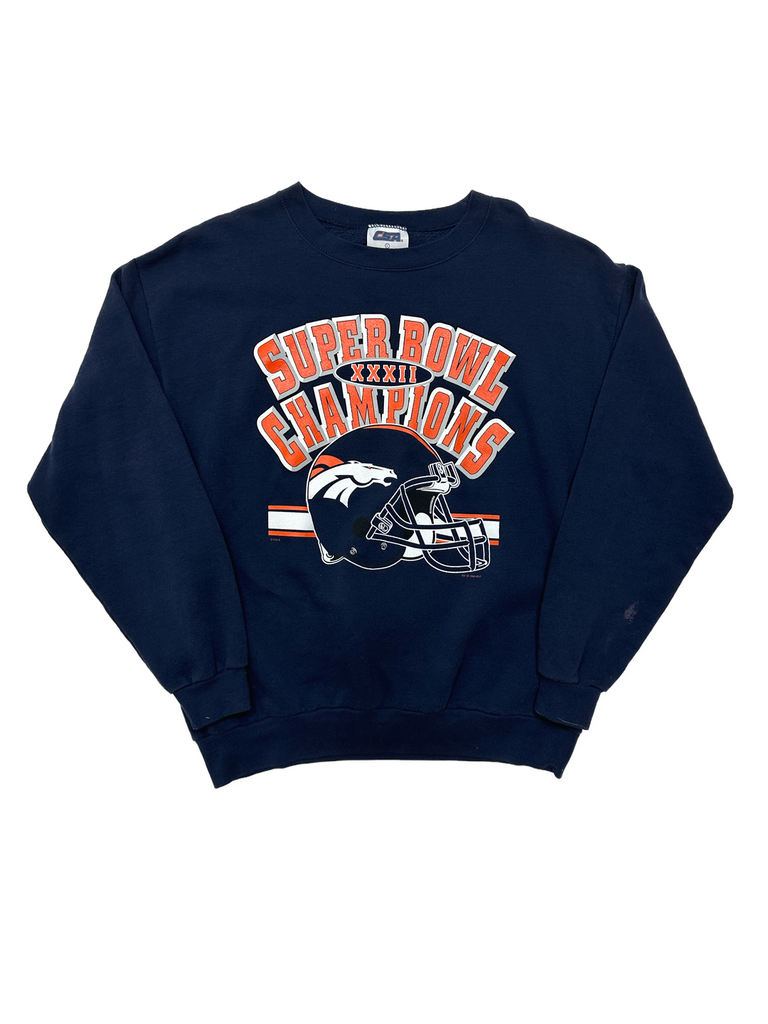 Vintage Broncos Super Bowl XXXII Championship Sweatshirt - West Block Vintage