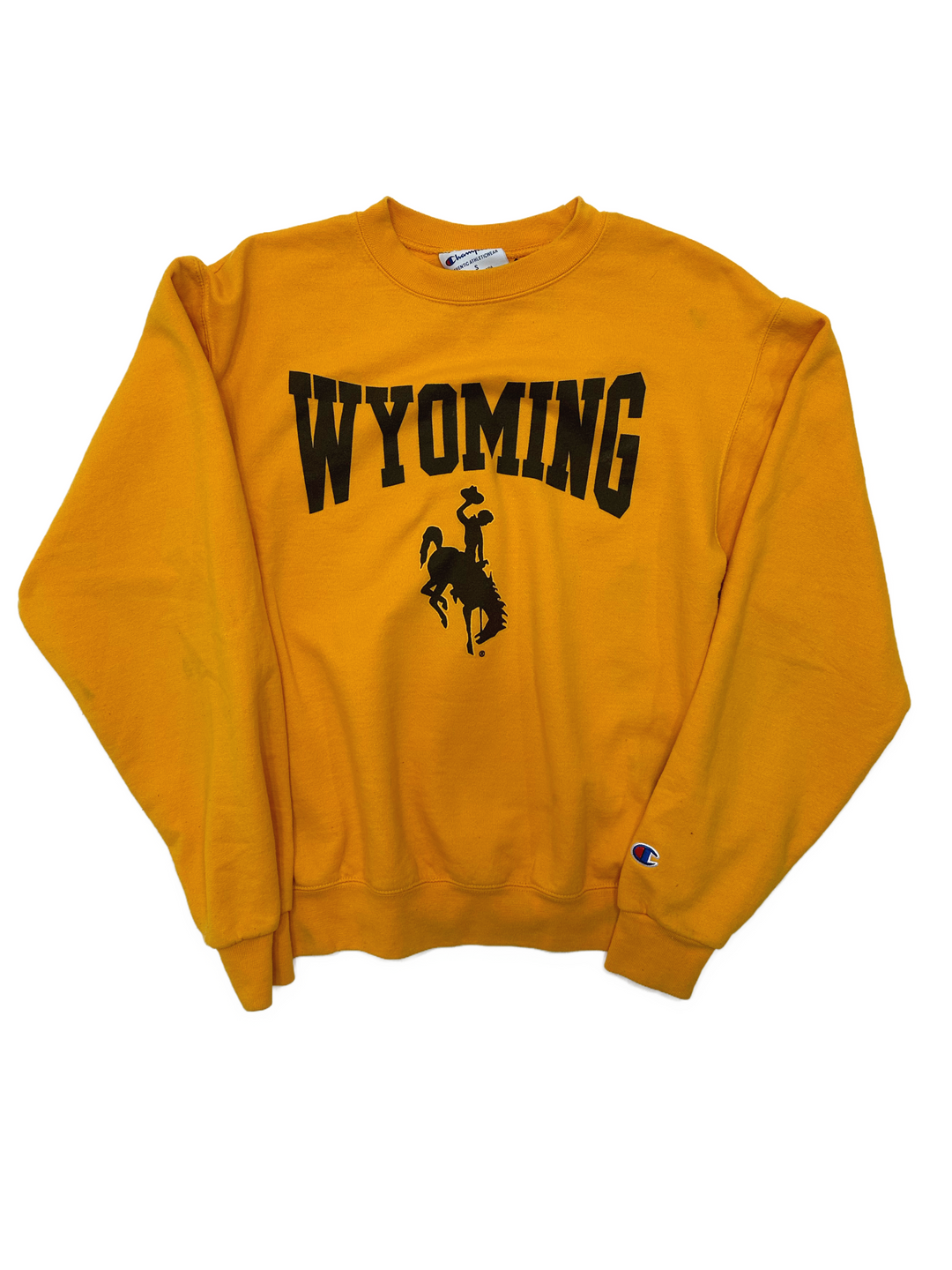 00s Wyoming Cowboys Champion Crewneck Sweatshirt - West Block Vintage