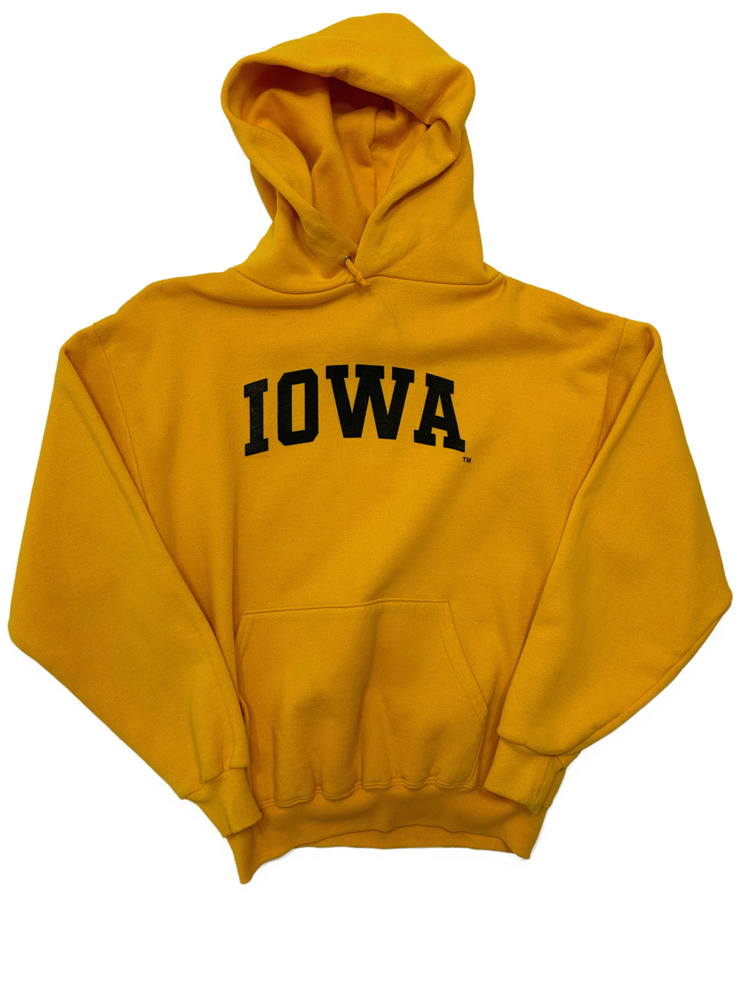 00s Iowa Hawkeyes Spell-out Hoodie Sweatshirt - West Block Vintage