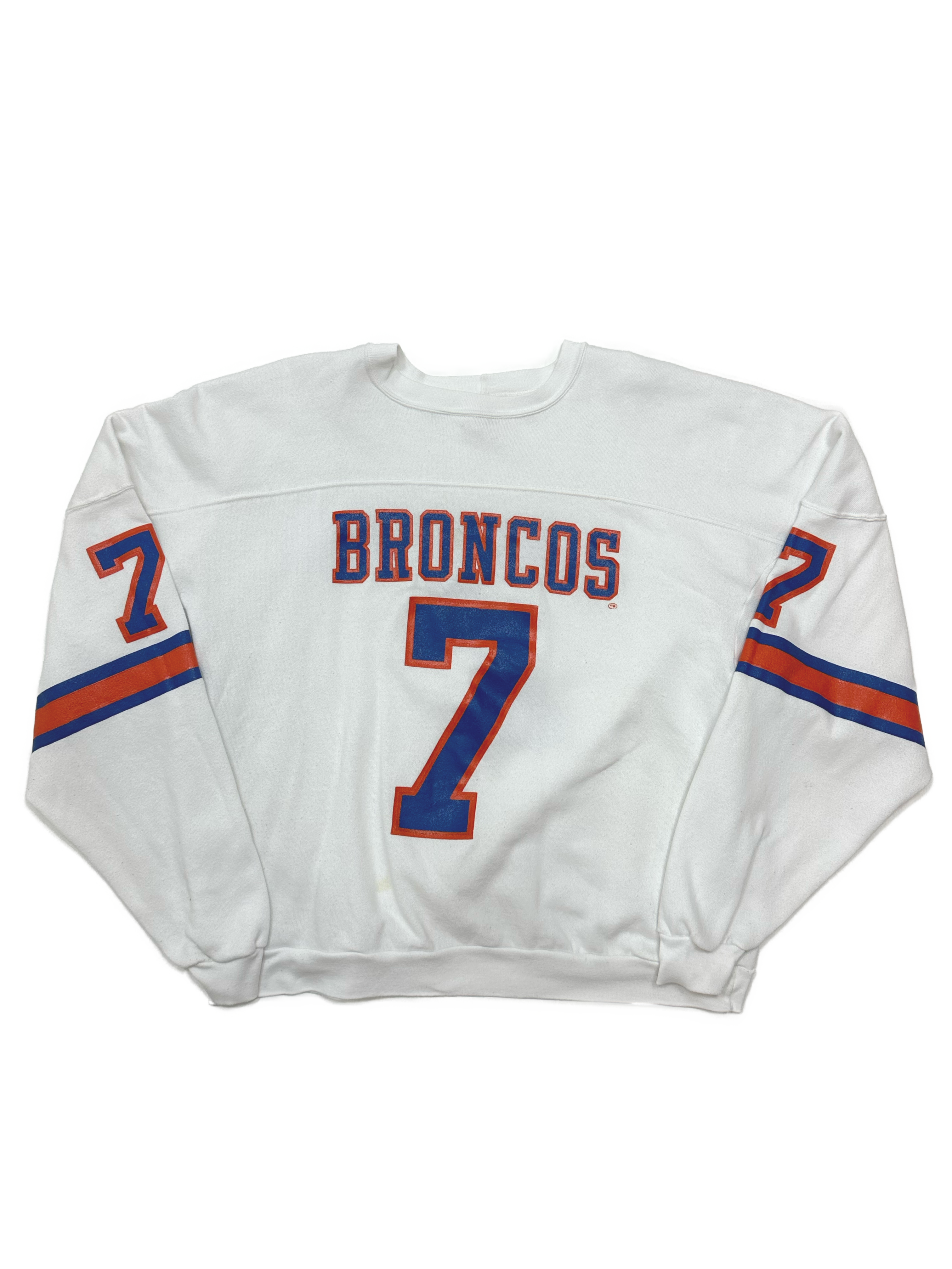 Vintage Broncos #7 Crewneck Sweatshirt - West Block Vintage