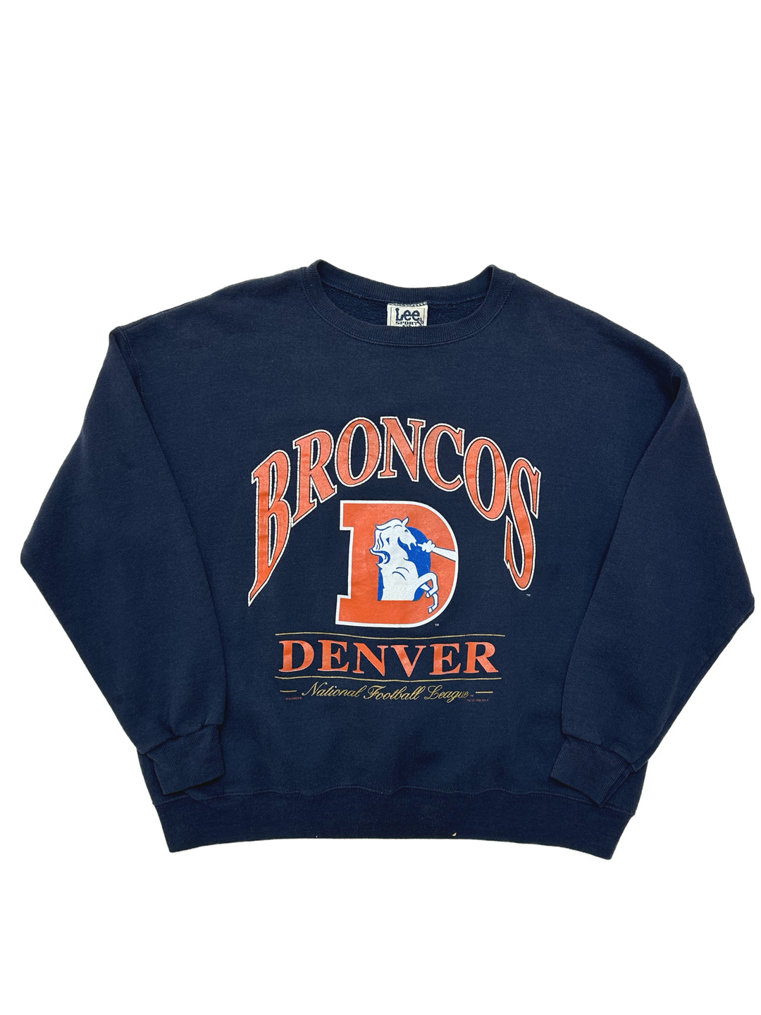Vintage 90s Denver Broncos Crewneck Sweatshirt - West Block Vintage