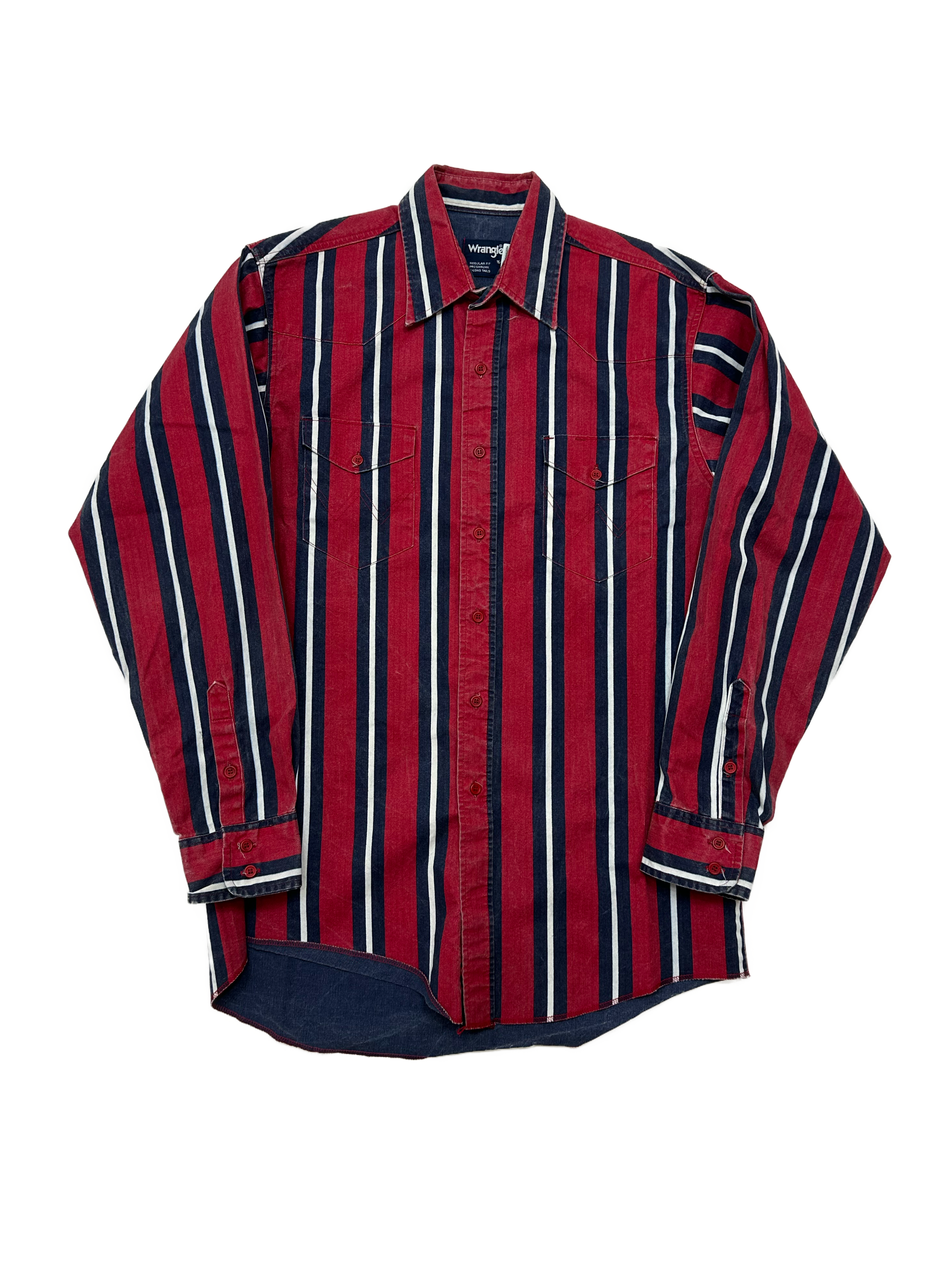 VTG Wrangler Brushpopper Striped Red/Blue - West Block Vintage