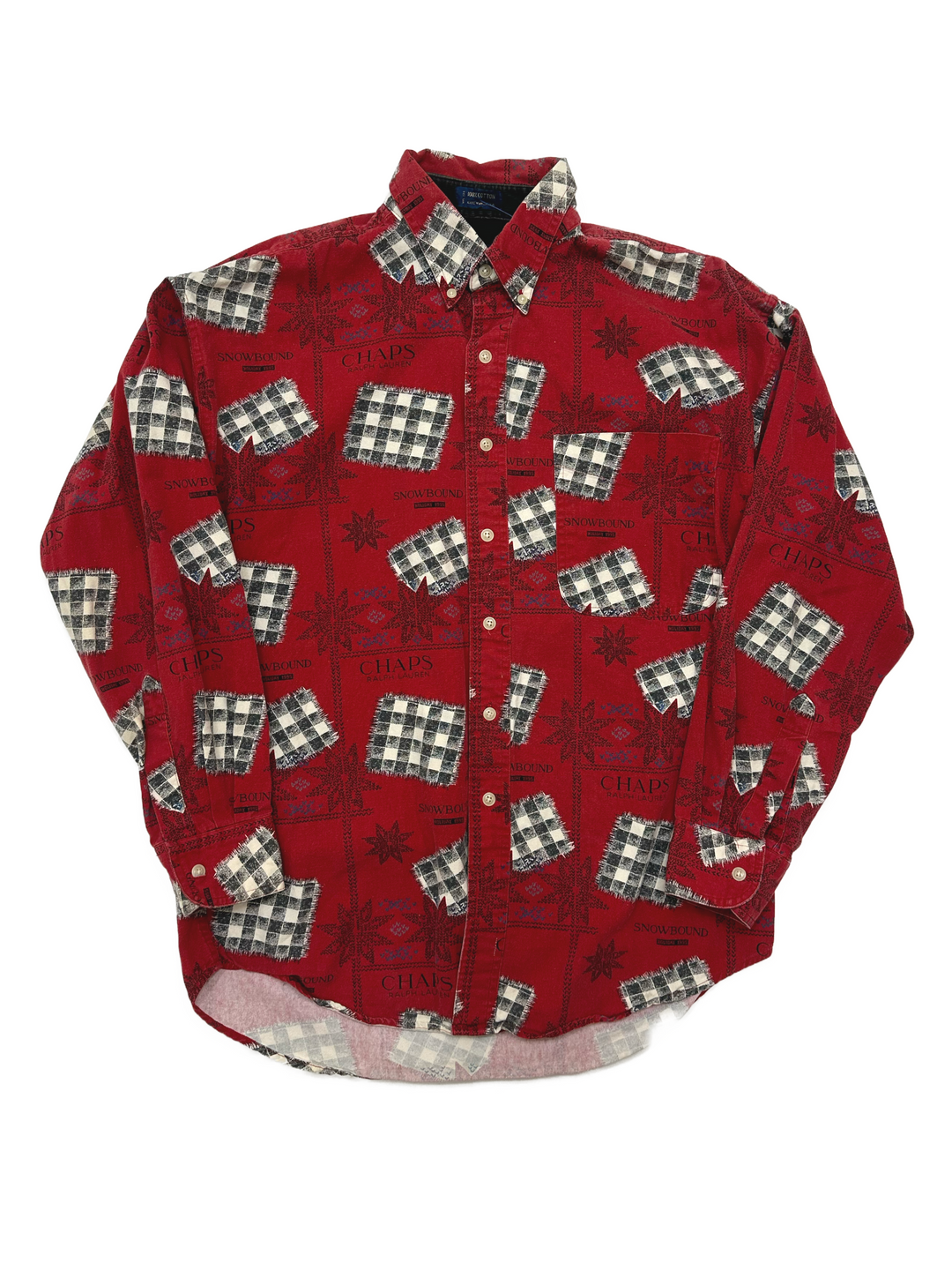 90s Chaps Ralph Lauren Button Up Shirt - Holiday 1995 - West Block Vintage