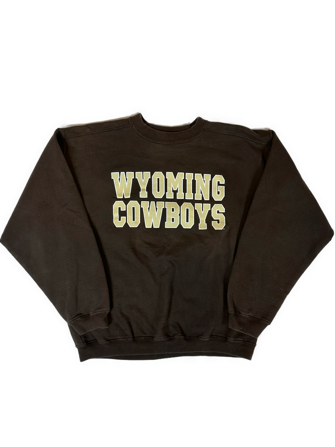 90s Wyoming Spell Out Sweatshirt - West Block Vintage