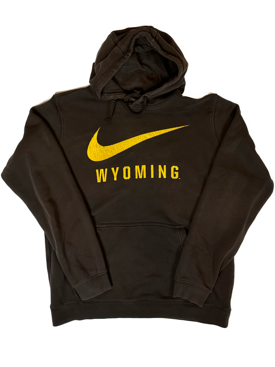 00s Nike Wyoming Cowboys Big Check Sweatshirt - West Block Vintage