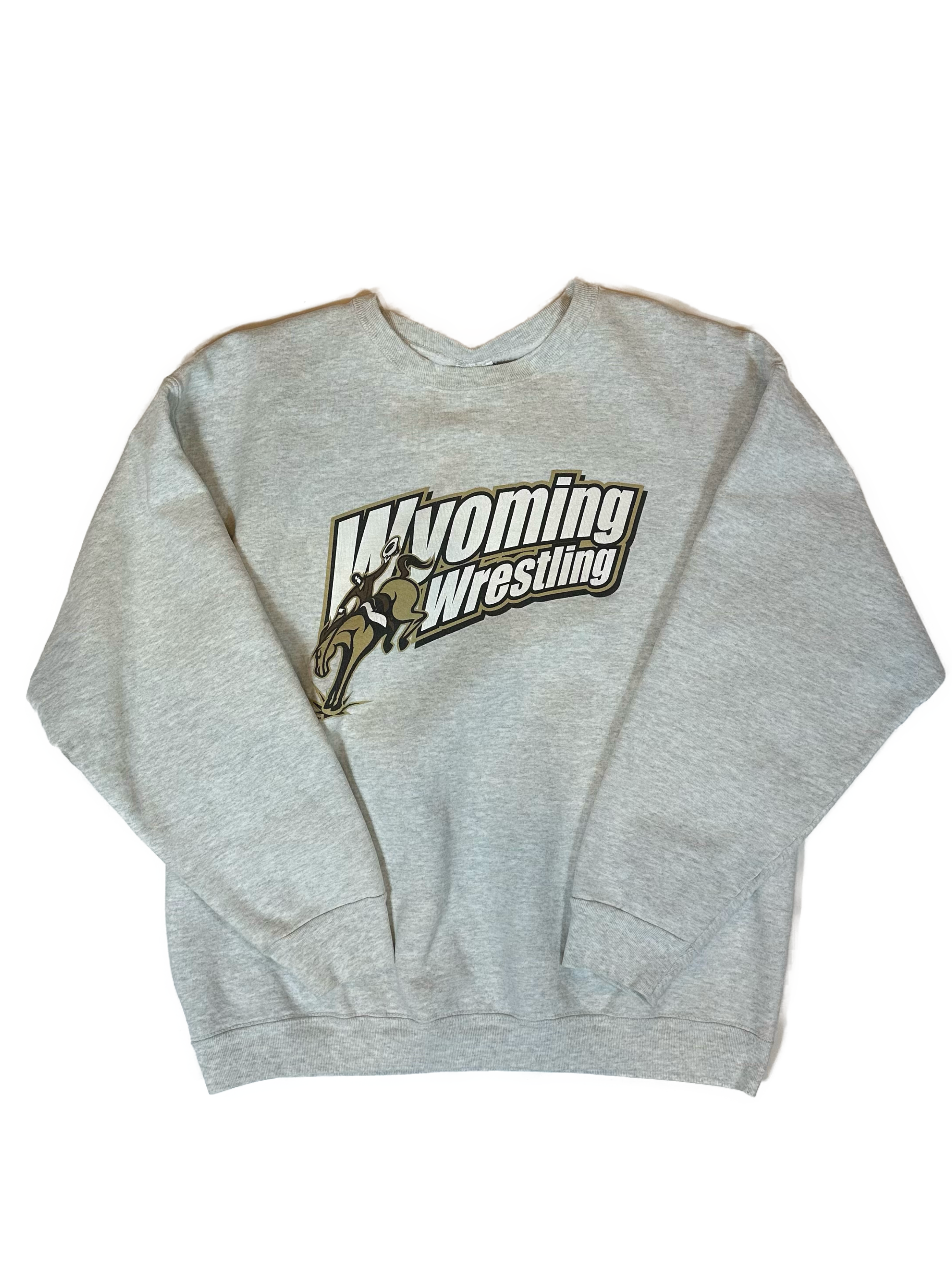 90s Wyoming Wrestling Crewneck Sweatshirt - West Block Vintage