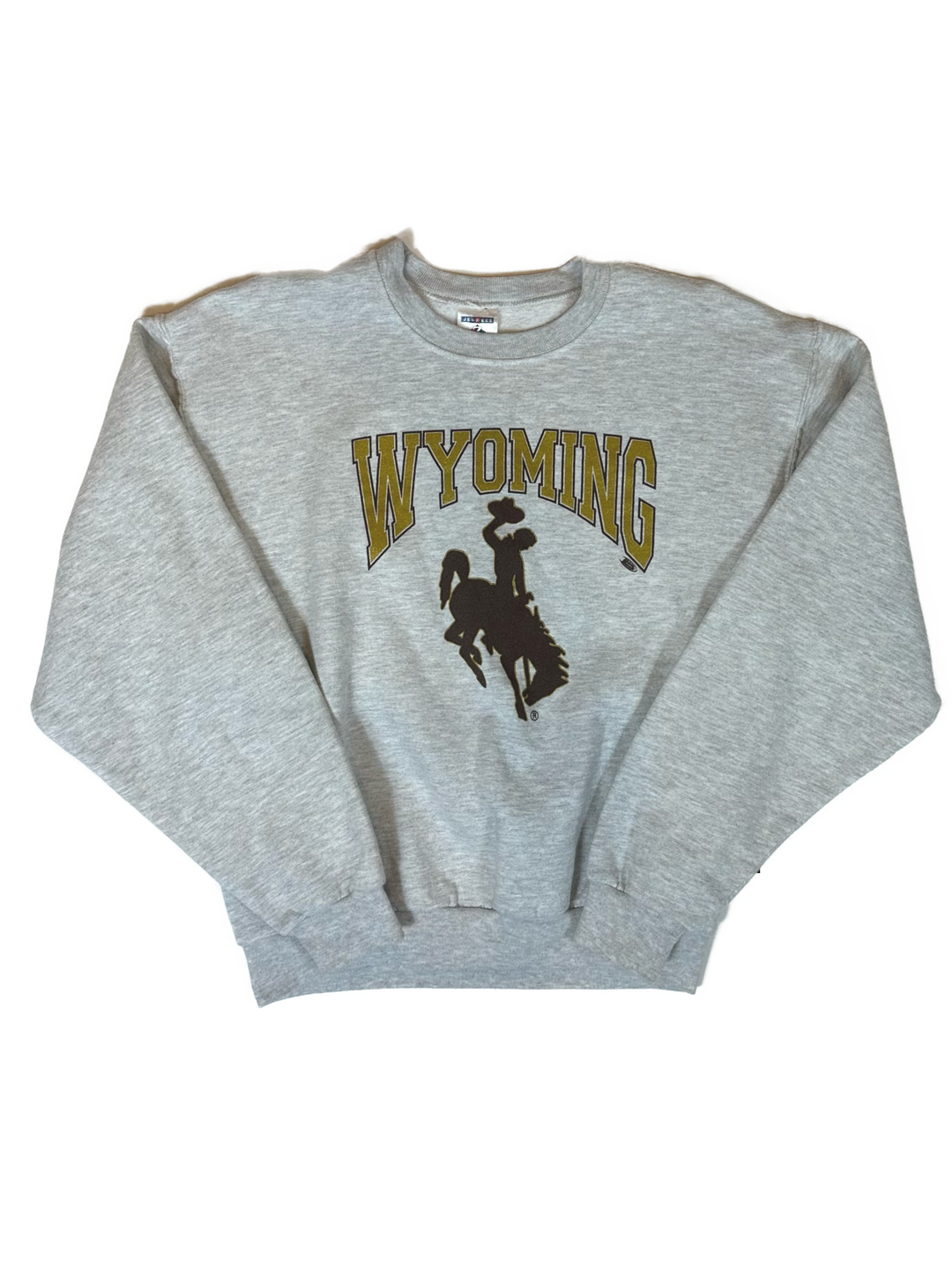 90s Wyoming Cowboys  Steamboat Crewneck Sweatshirt - West Block Vintage