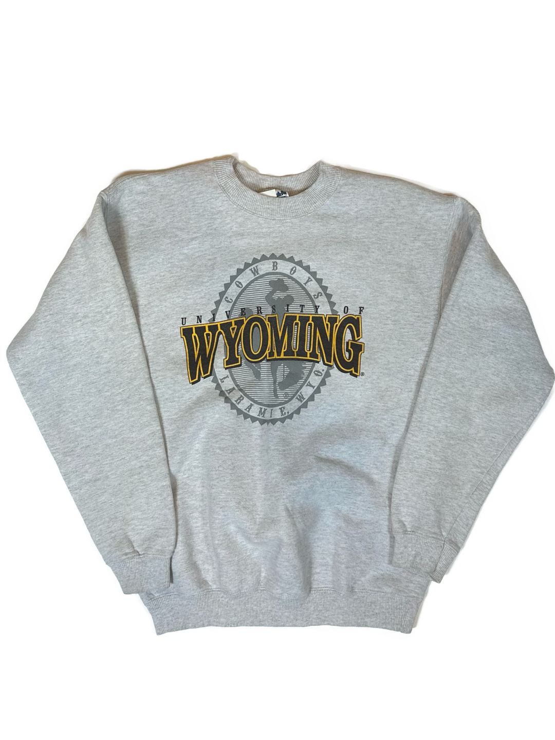 90s Wyoming Cowboys Crewneck Sweatshirt - West Block Vintage