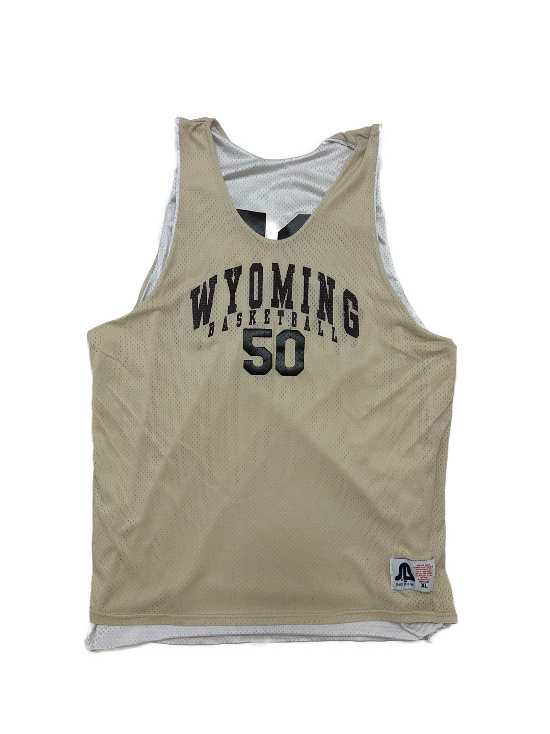 00s Wyoming Cowboys  Reversible Practice Jersey #50 - West Block Vintage