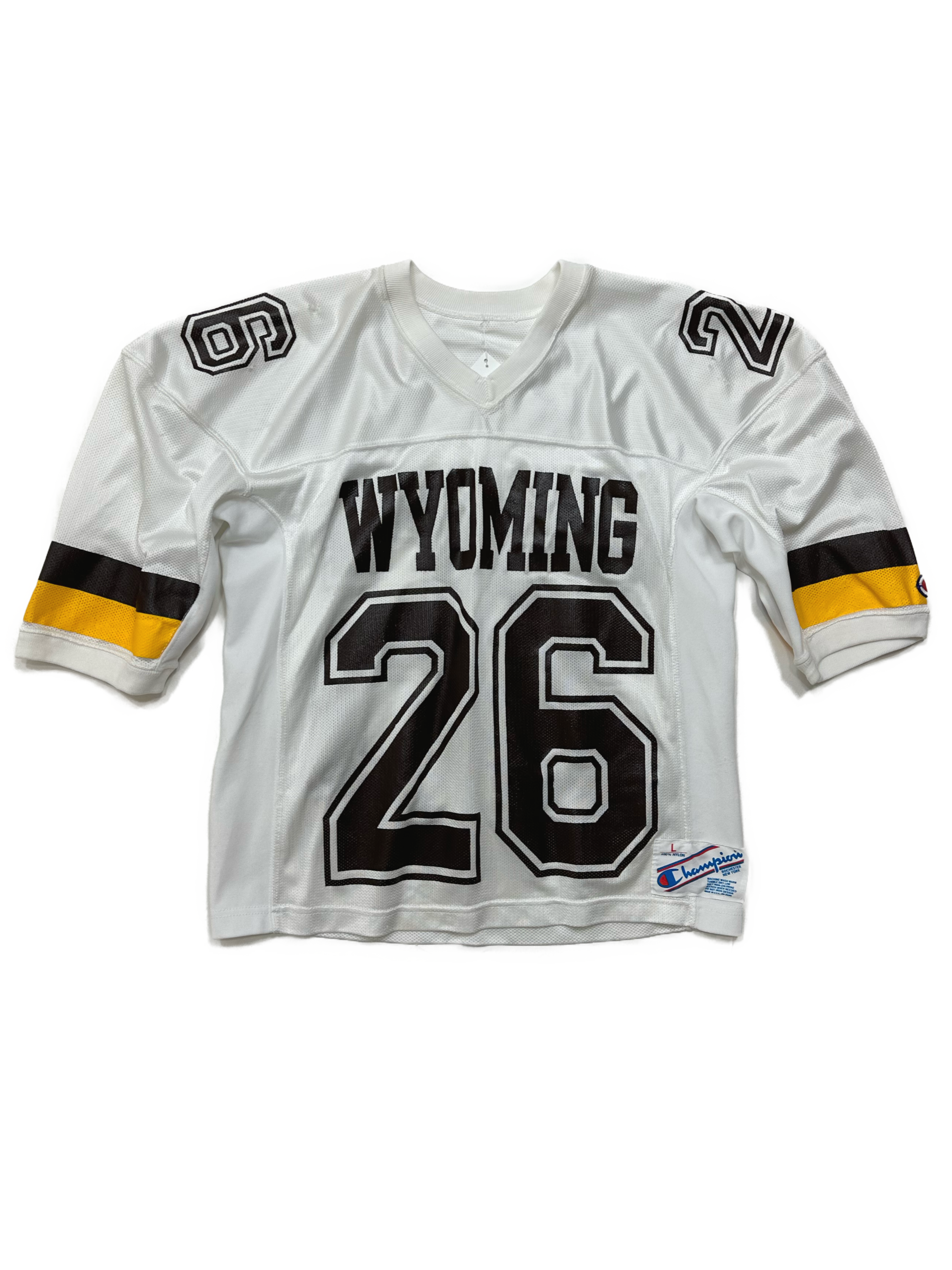 80s Wyoming Cowboys Champion Game Jersey #26 - West Block Vintage