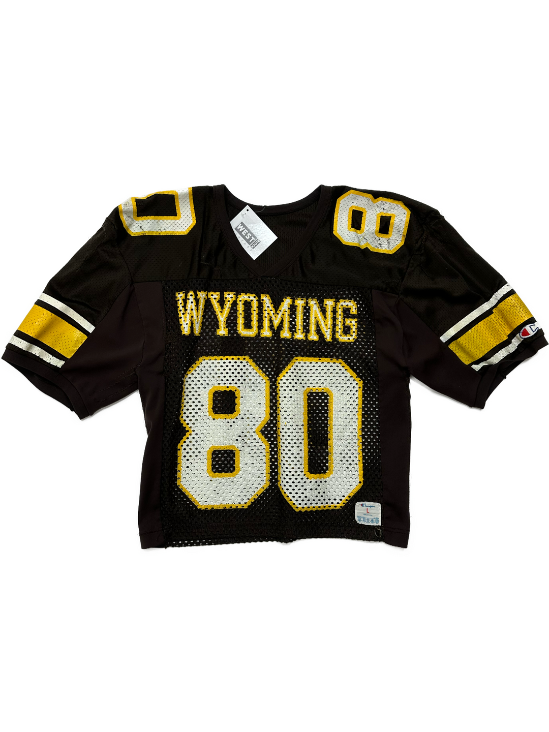 80s Champion Wyoming Practice Jersey #80 - West Block Vintage