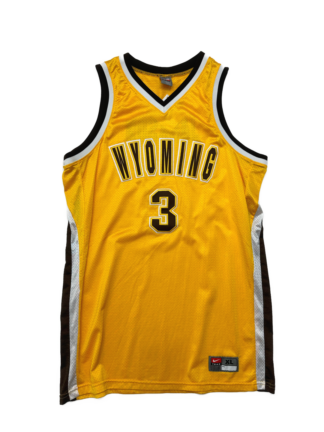 00s Nike Wyoming Cowboys Baksetball Jersey #3 Jackson - West Block Vintage