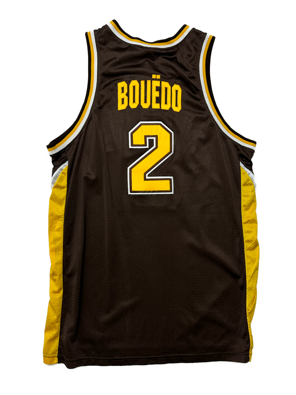 00s Nike Wyoming Cowboys Baksetball Jersey #2 Bouedo - West Block Vintage