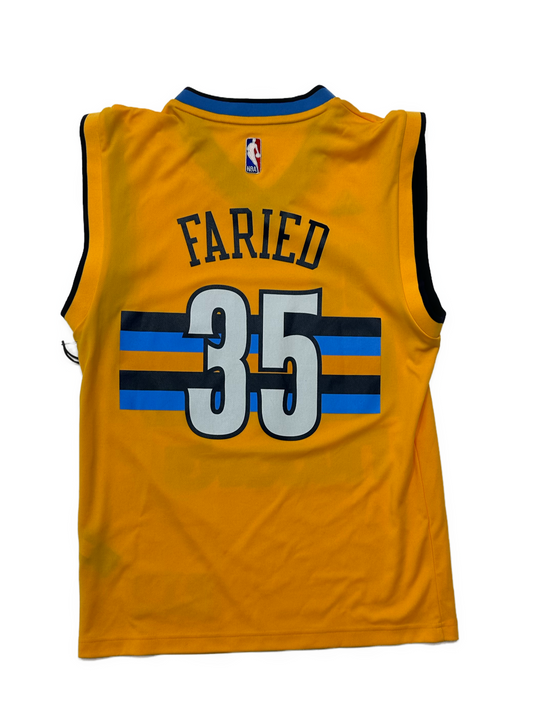 00s Adidas Denver Nuggets Faried Basketball Jersey - West Block Vintage