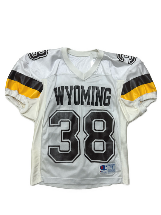 Wyoming Cowboys Champion Game Jersey #38 Storer - West Block Vintage