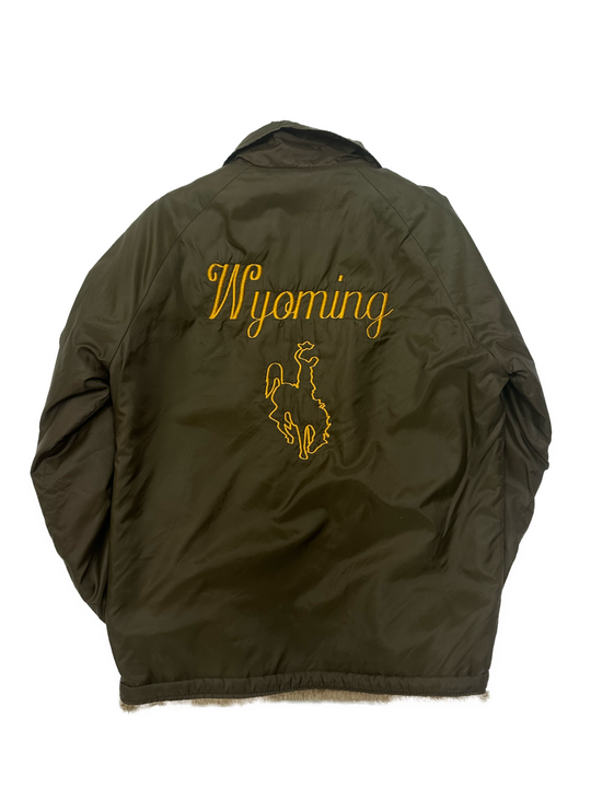 80s Wyoming Cowboys Women's Button up Jacket - West Block Vintage
