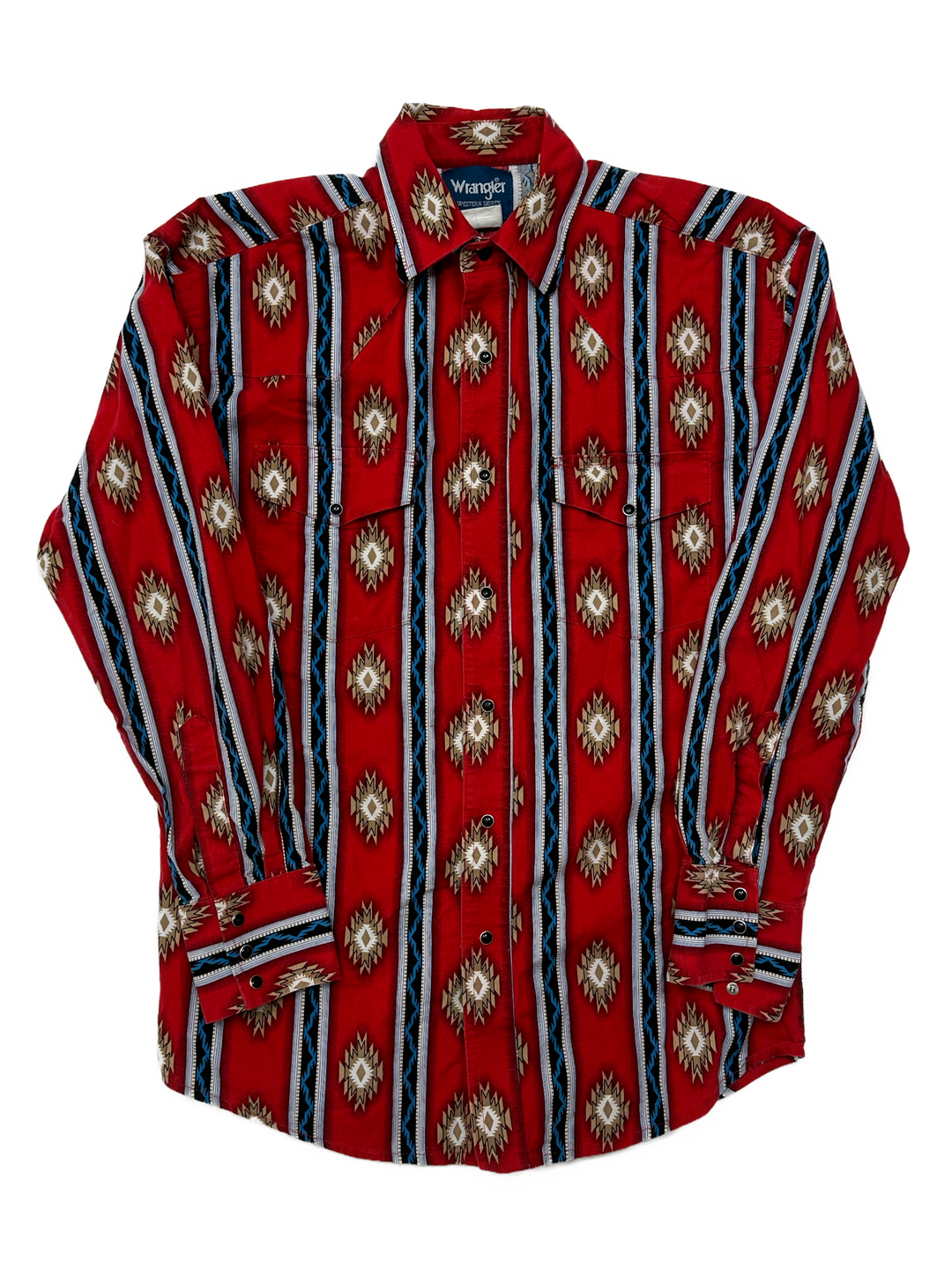 Vintage Wrangler Pearl Snap Aztec - West Block Vintage