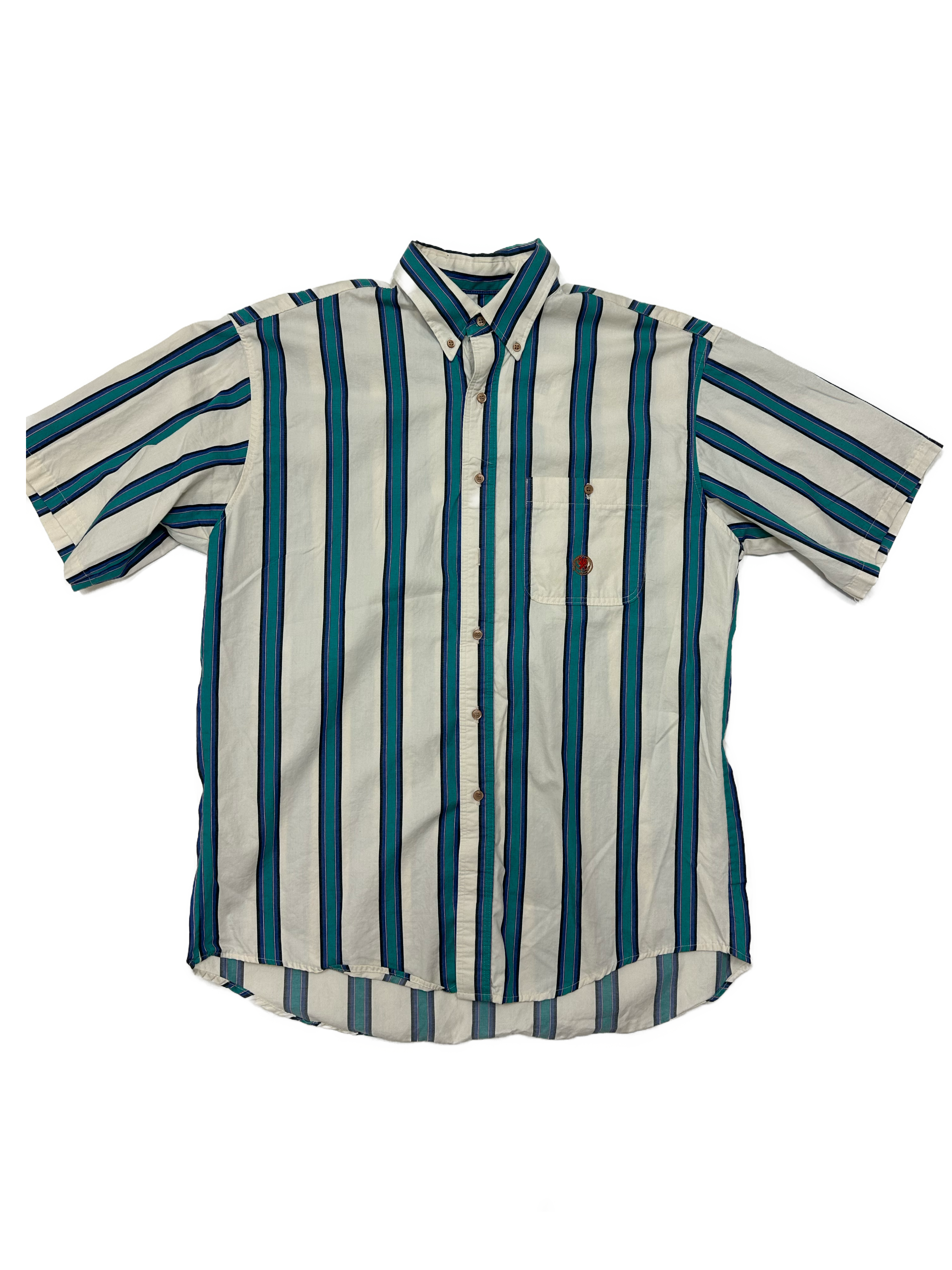 90s Wrangler Twenty Max Striped Button Up - West Block Vintage