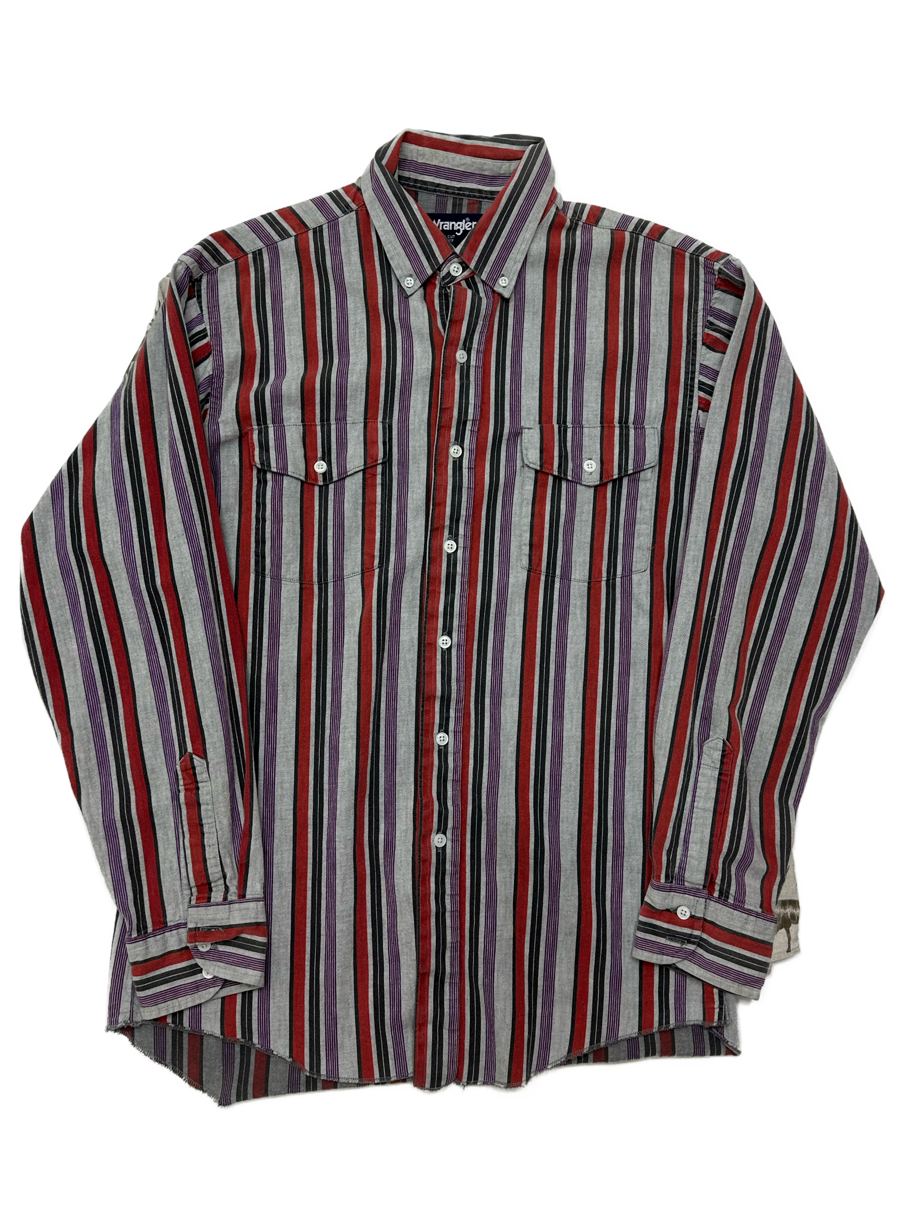 90s Wrangler Striped Button Up - West Block Vintage