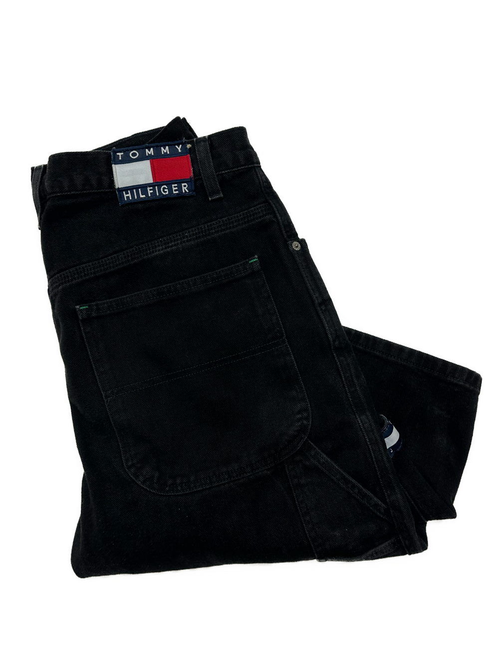90s Tommy Filfiger Jean Shorts Black 30s - West Block Vintage