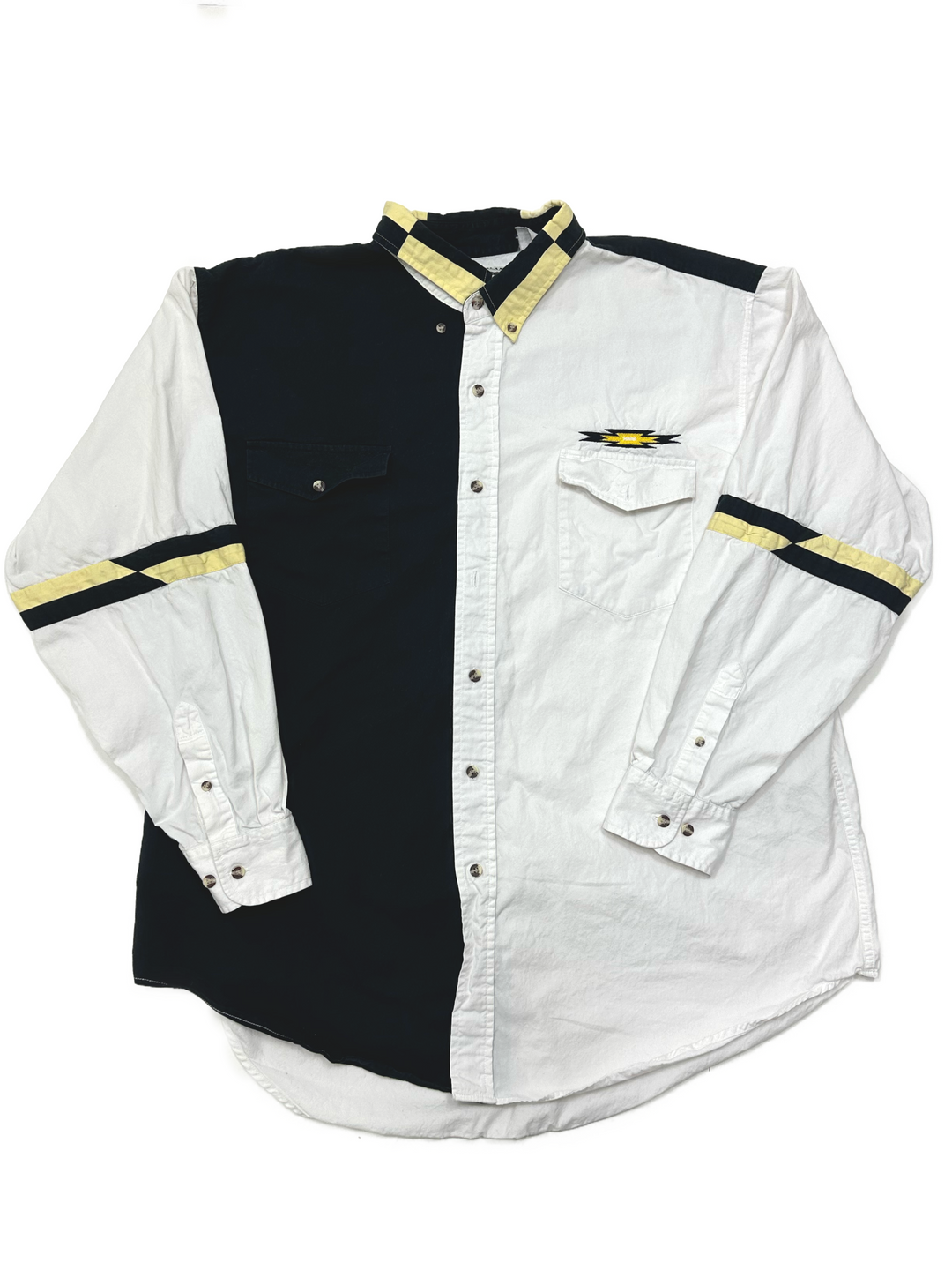 90s Cumberland Color Block Button Up - West Block Vintage