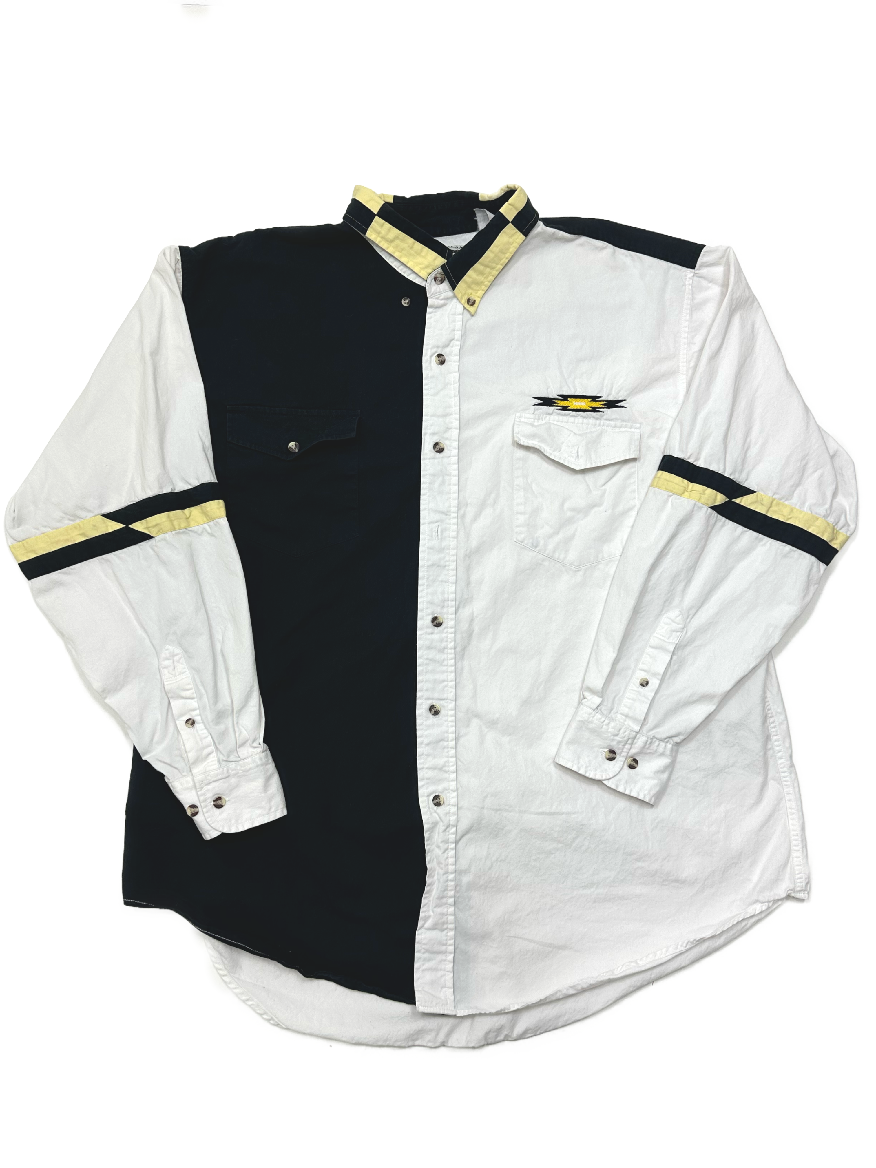 90s Cumberland Color Block Button Up - West Block Vintage