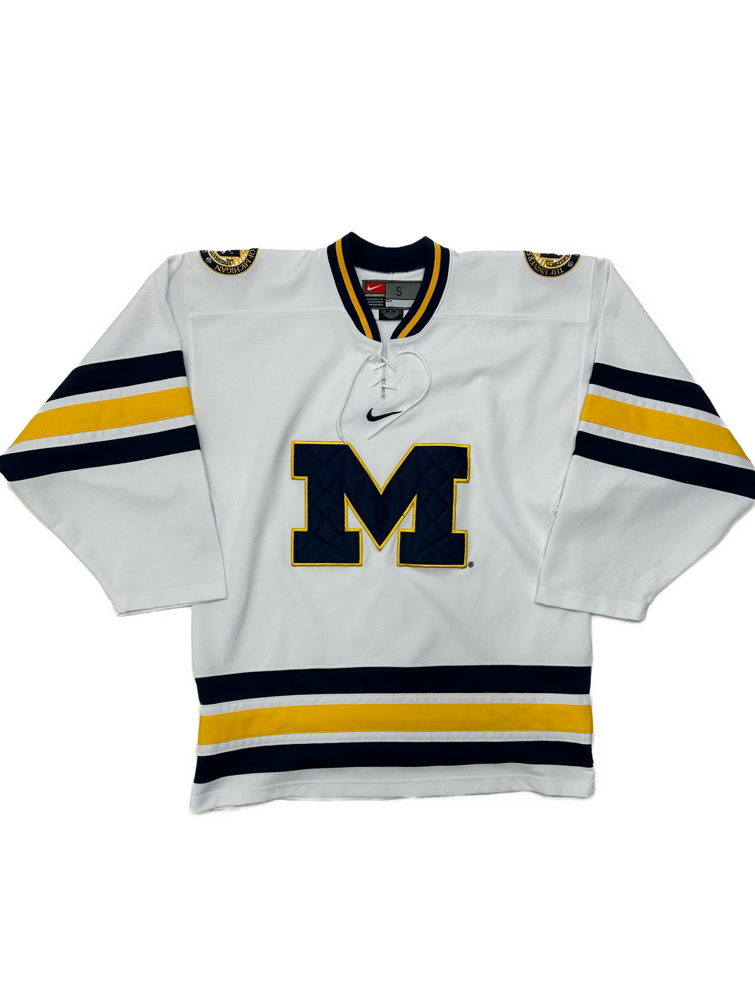 00s Nike Michigan Hockey Center Check Jersey - West Block Vintage