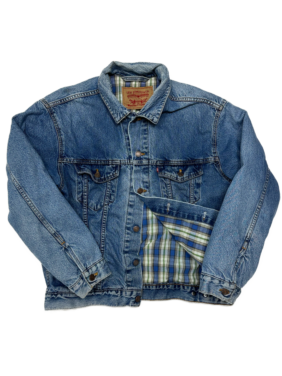 00s Levi Quilted Denim Jacket - West Block Vintage