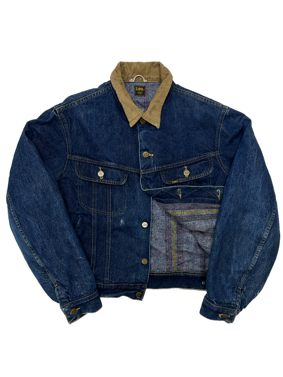00s Lee Riders Quilted Denim Jacket - West Block Vintage