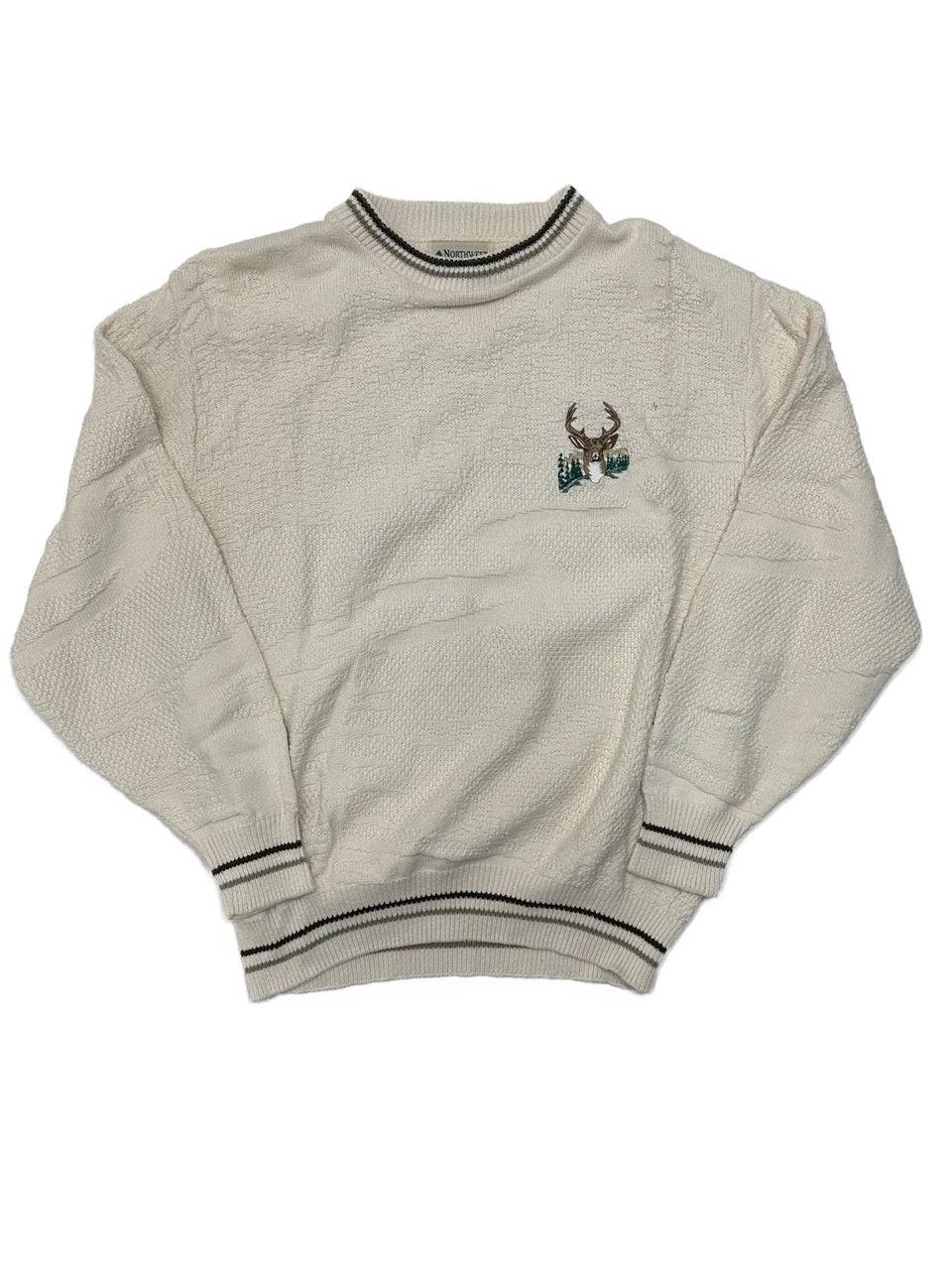 90s Deer Heavy Weight Sweater - West Block Vintage