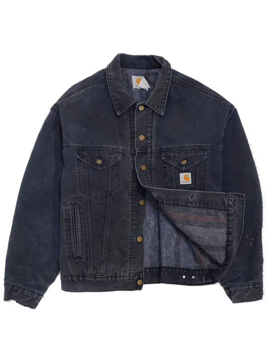 80s Carhartt Union Faded Quilted Chore Jacket - West Block Vintage