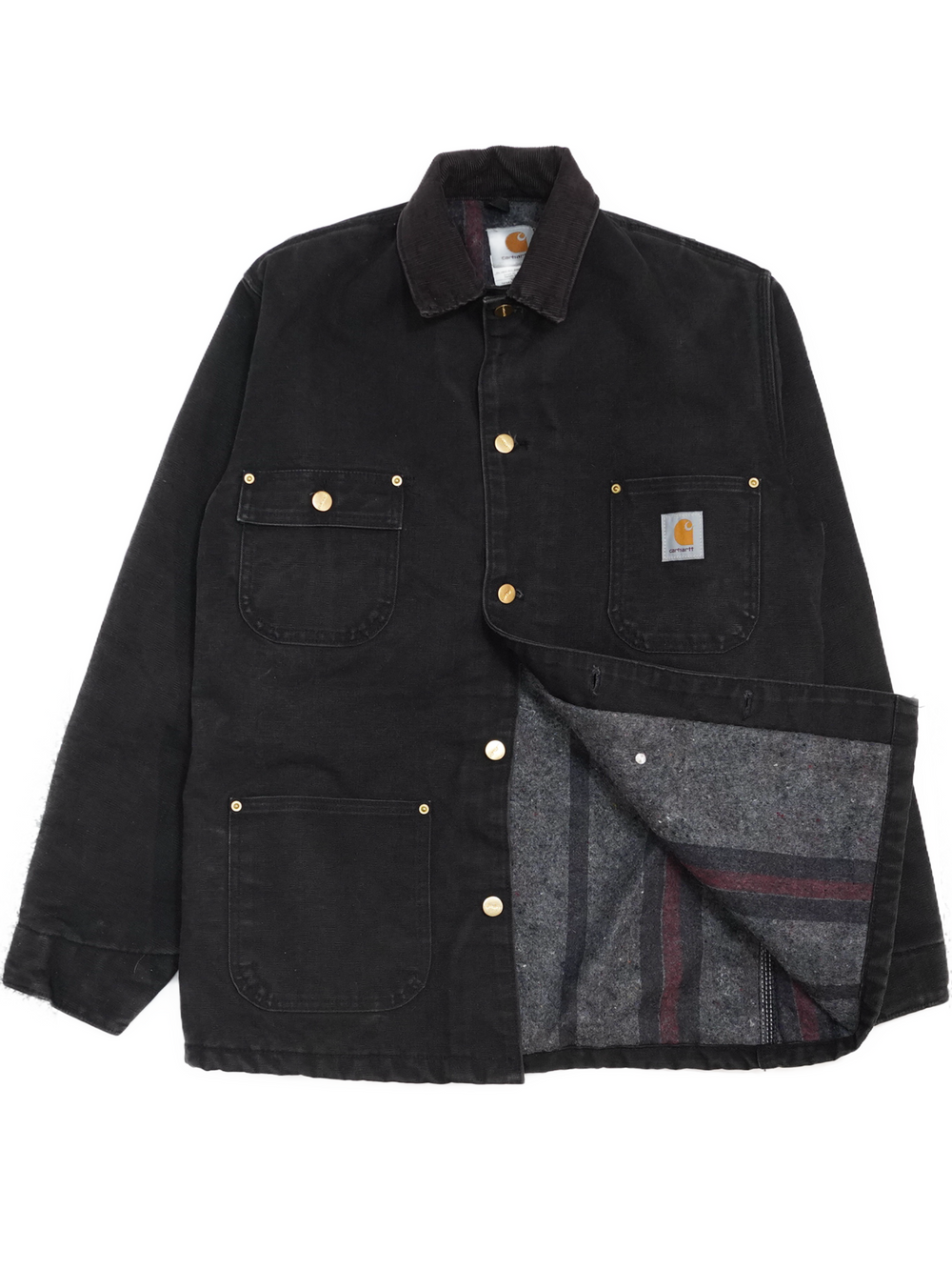 90s Vintage Carhartt Chore Jacket Blanket Lined 4 Pocket - West Block Vintage