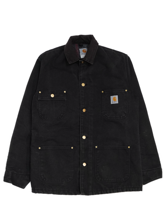 90s Vintage Carhartt Chore Jacket Blanket Lined 4 Pocket - West Block Vintage