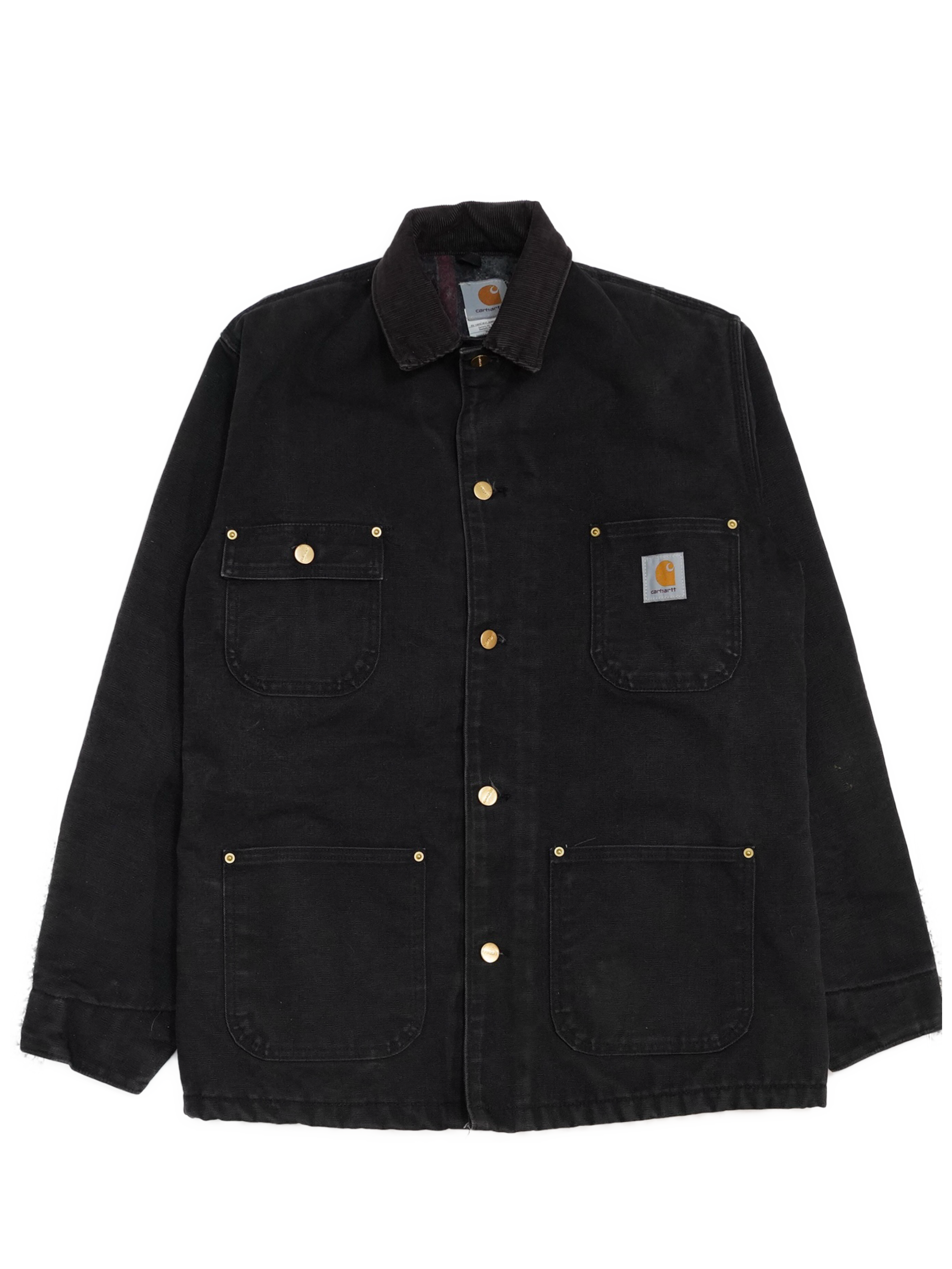 90s Vintage Carhartt Chore Jacket Blanket Lined 4 Pocket - West Block Vintage
