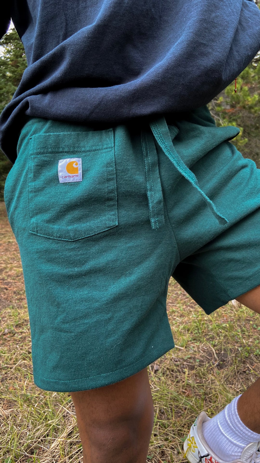 Garms Vintage Carhartt Reworked Shorts-Carhartt Green 32s - West Block Vintage