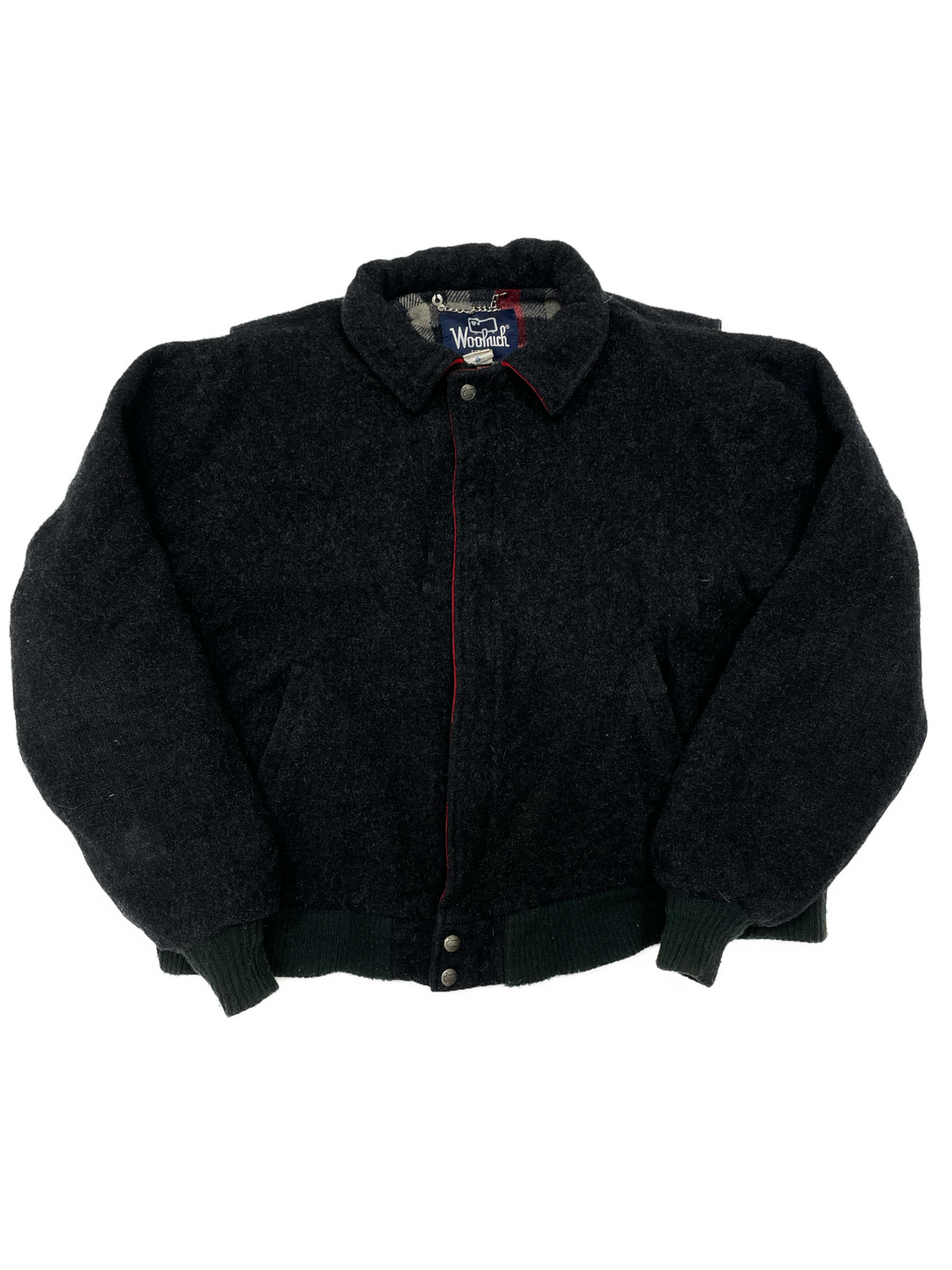 90s Woolrich Wool Men’s Zip Up Bomber Jacket - West Block Vintage