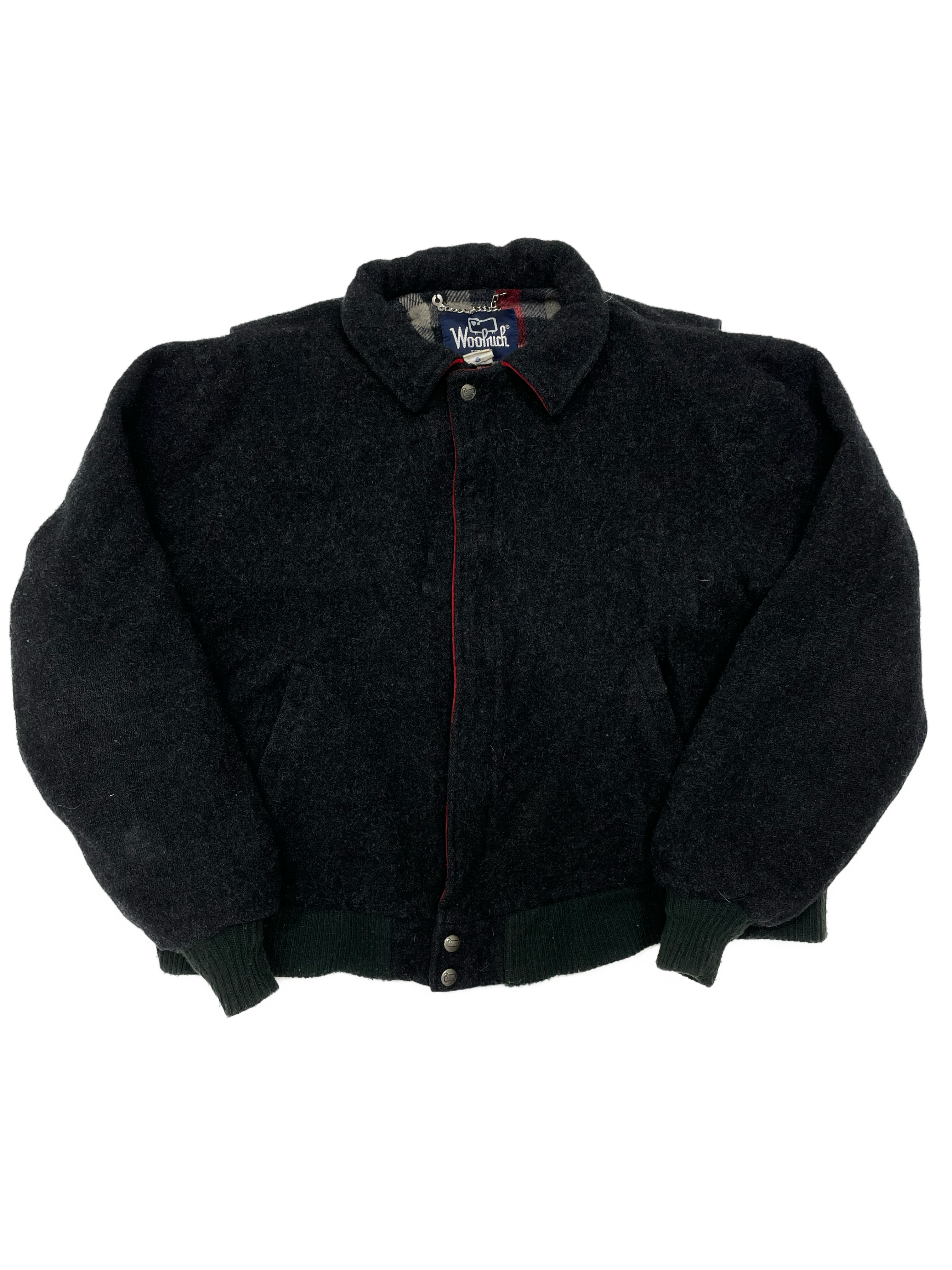 90s Woolrich Wool Men’s Zip Up Bomber Jacket - West Block Vintage