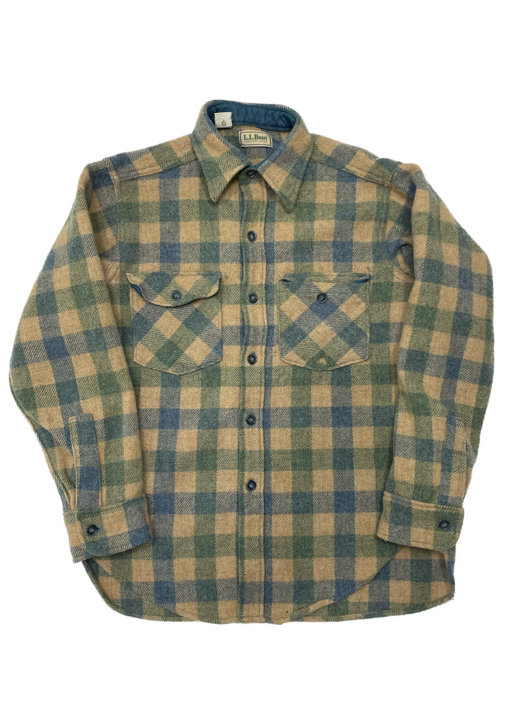 80s LL Bean Freeport Main Plaid Button Up - West Block Vintage