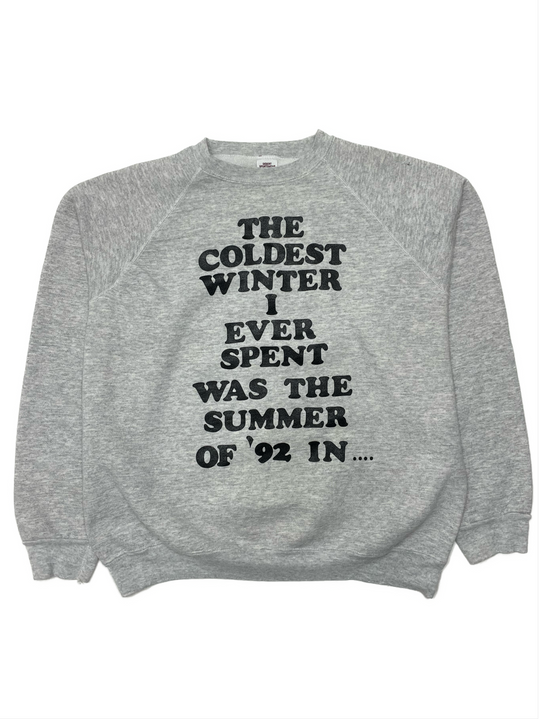 90s Minnesota The Coldest Winter Crewneck Sweatshirt - West Block Vintage