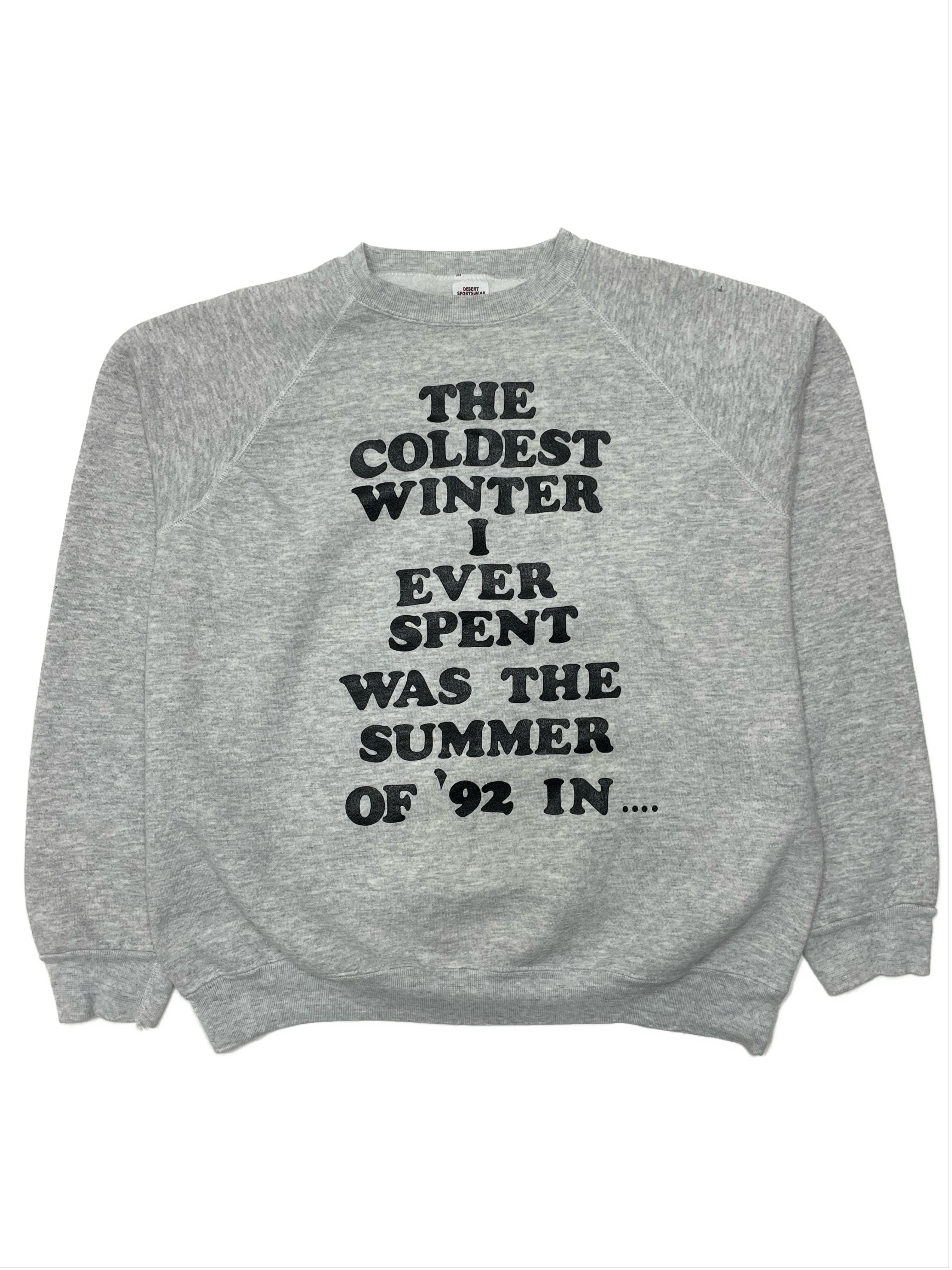 90s Minnesota The Coldest Winter Crewneck Sweatshirt - West Block Vintage