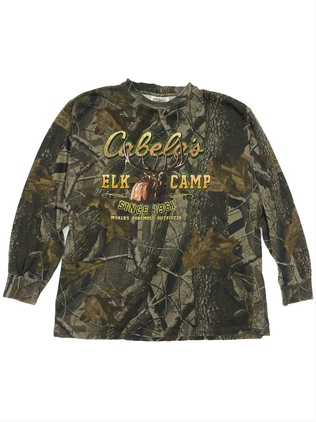 00s Cabelas Camo Long Sleeve Tee - West Block Vintage