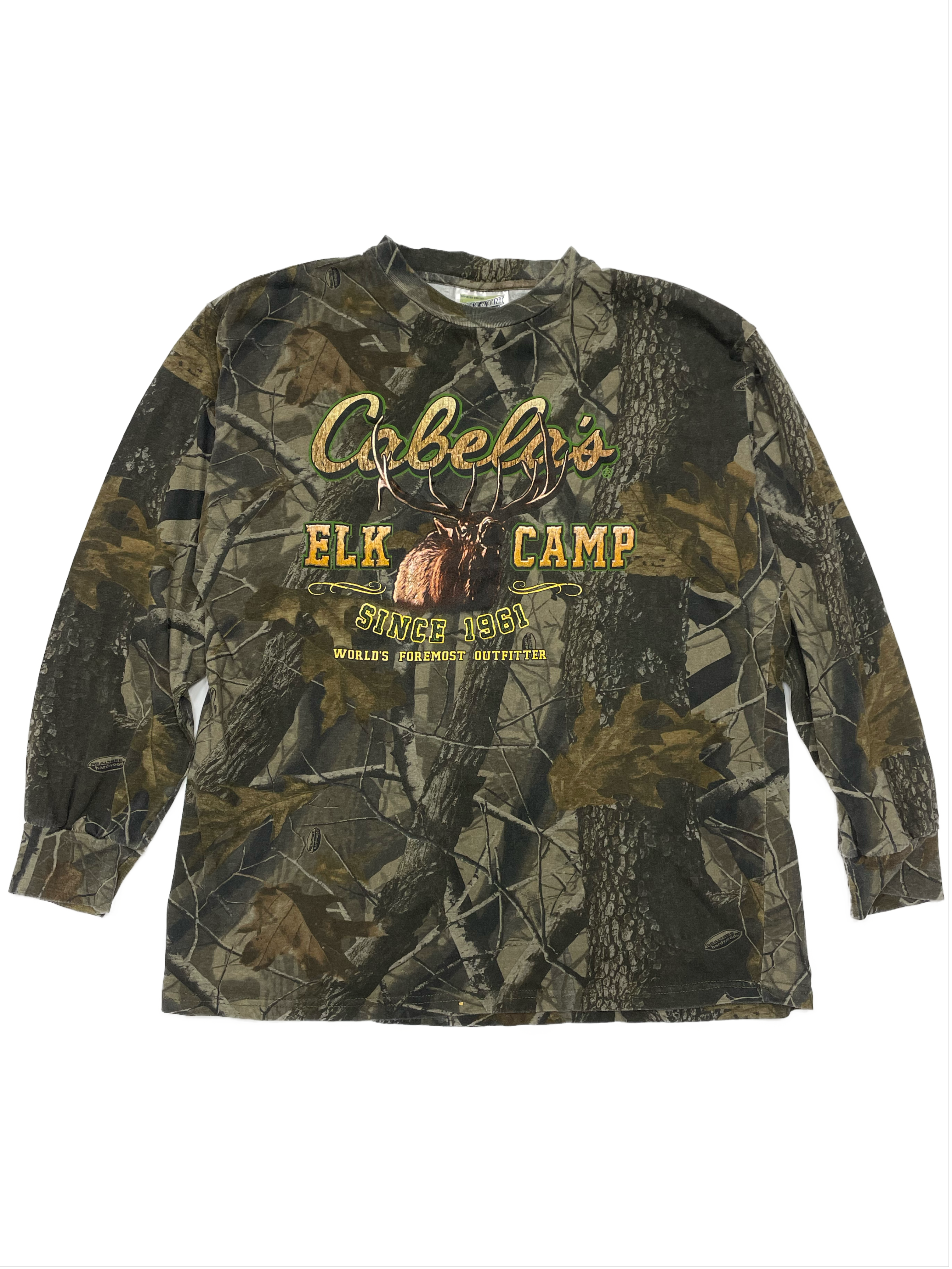 00s Cabelas Camo Long Sleeve Tee - West Block Vintage