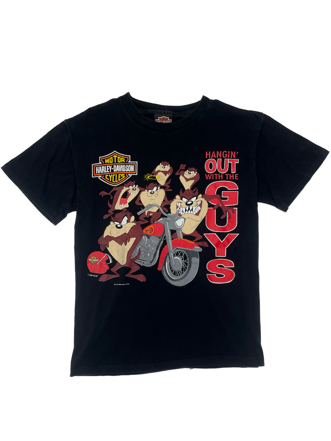 90s Harley Davidson Tazmanian Deval Tee " Hangin Out " - West Block Vintage