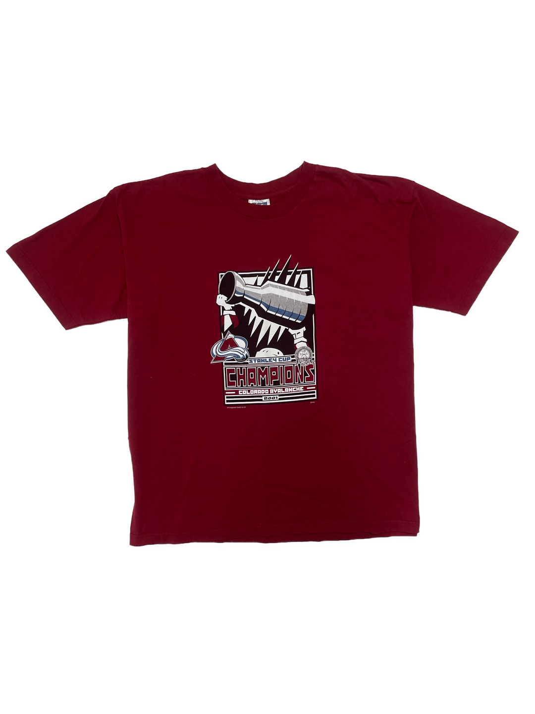 00s Colorado Avalanche Stanley Cup Champions Tee - West Block Vintage