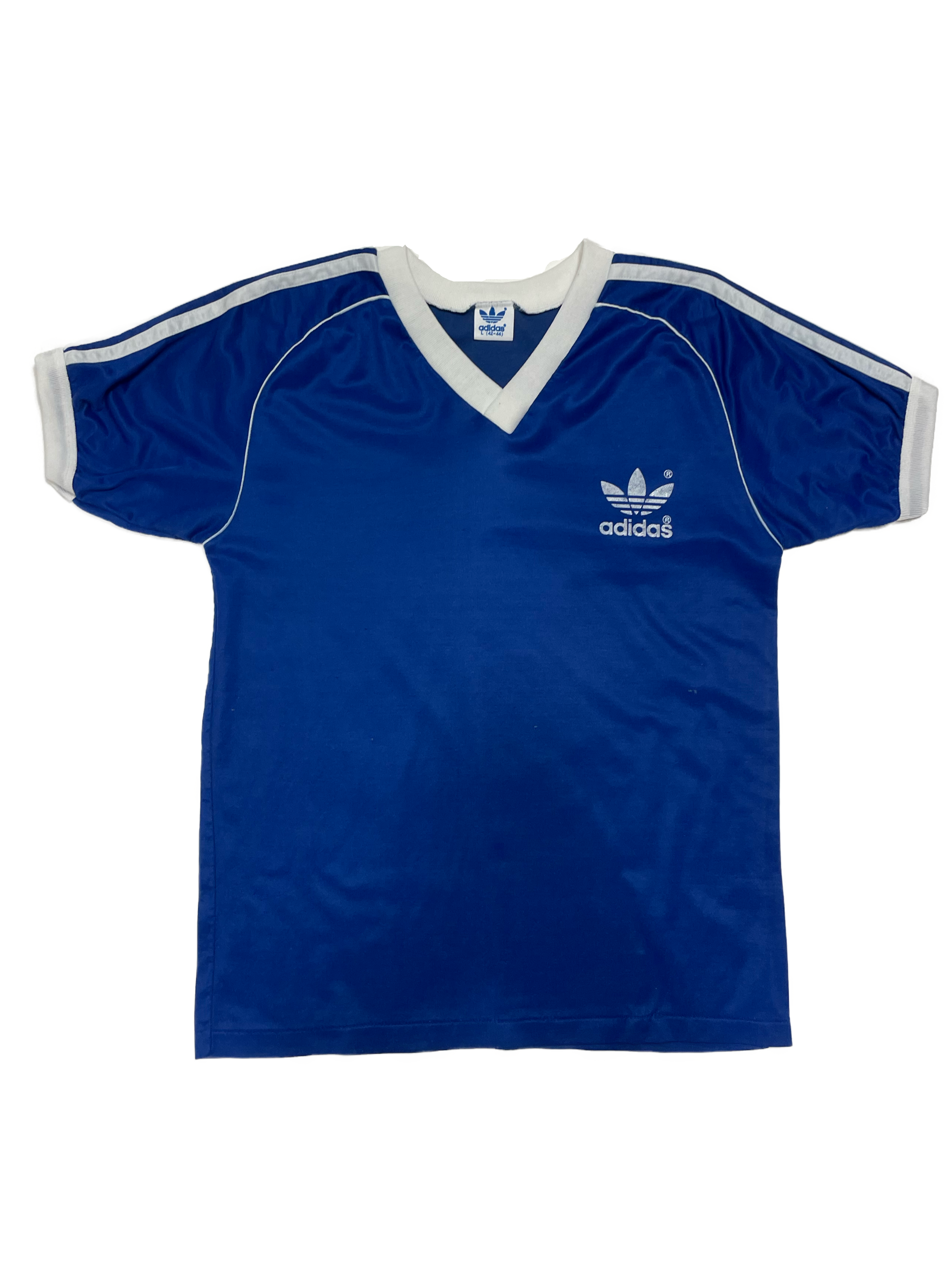70s Adidas Nylon Three Stripe Shirt - West Block Vintage