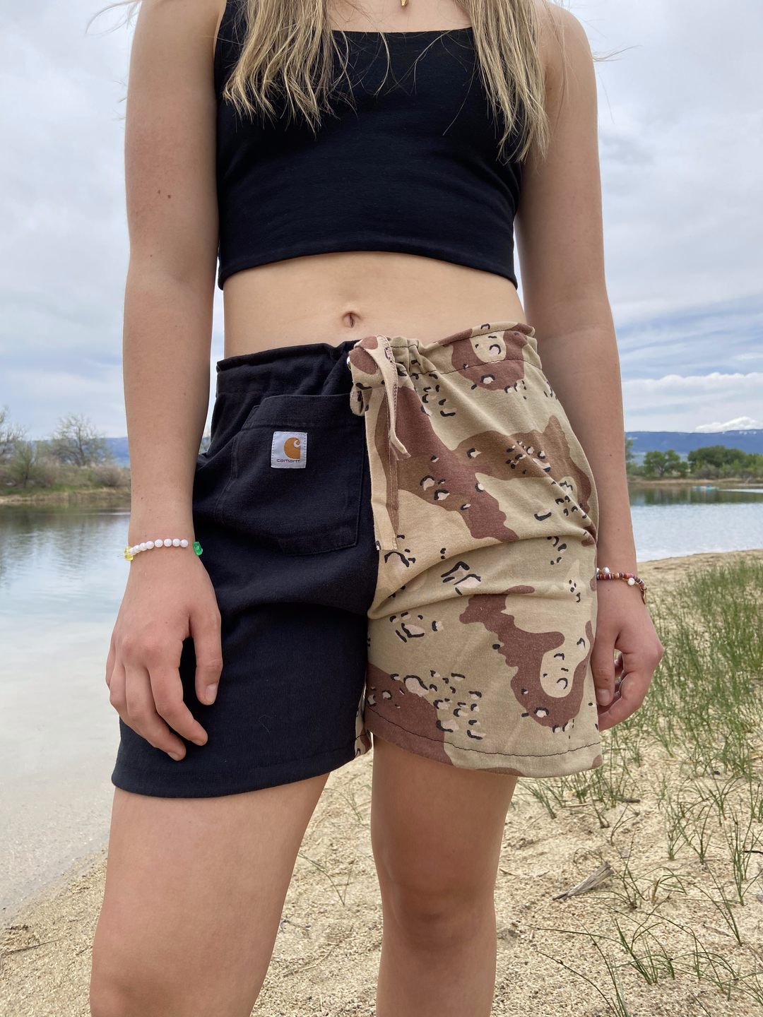 Garms Vintage Repurposed Shorts - Carhartt Camo 32s - West Block Vintage