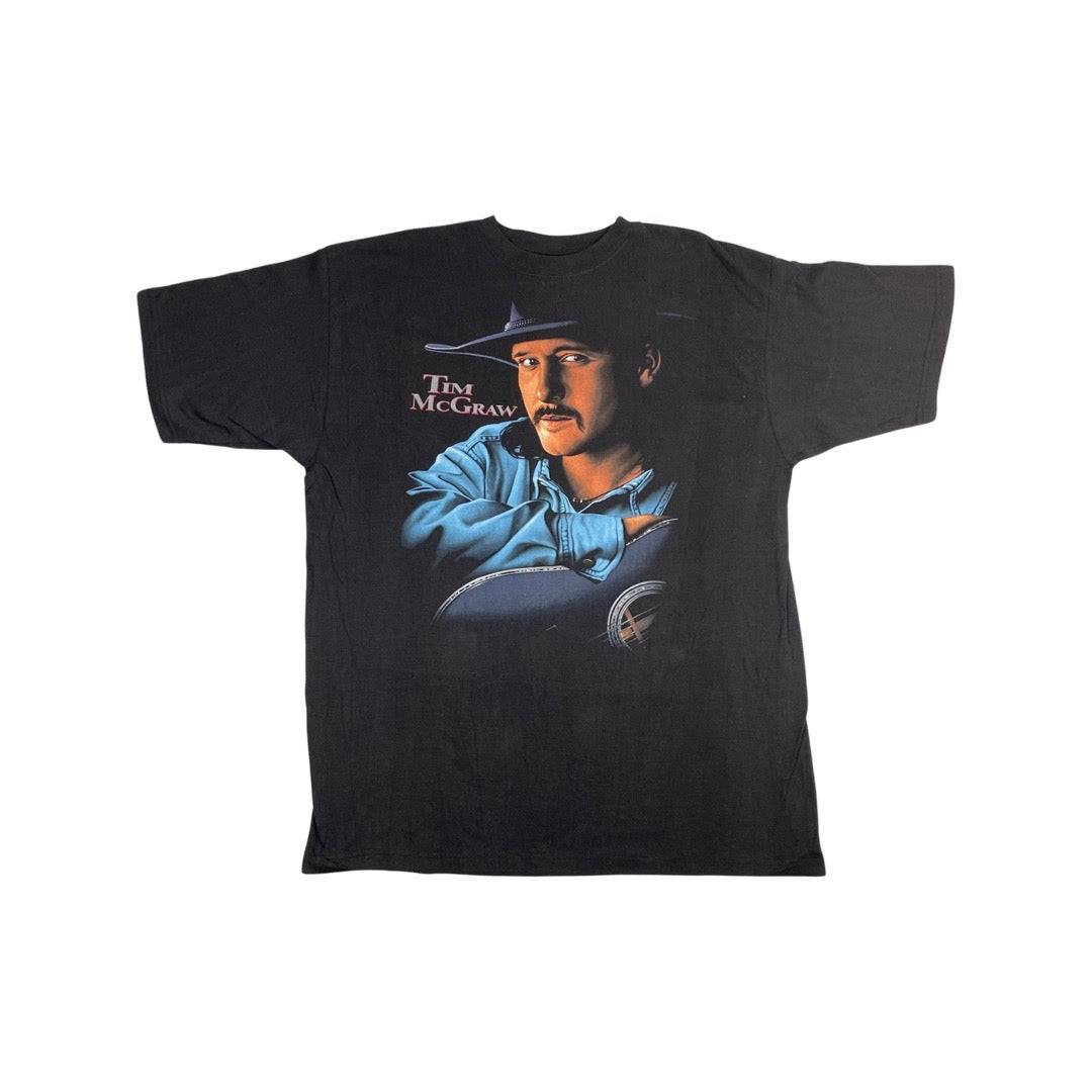 90s Tim McGraw Tee Turbo Tonkin Tour - West Block Vintage